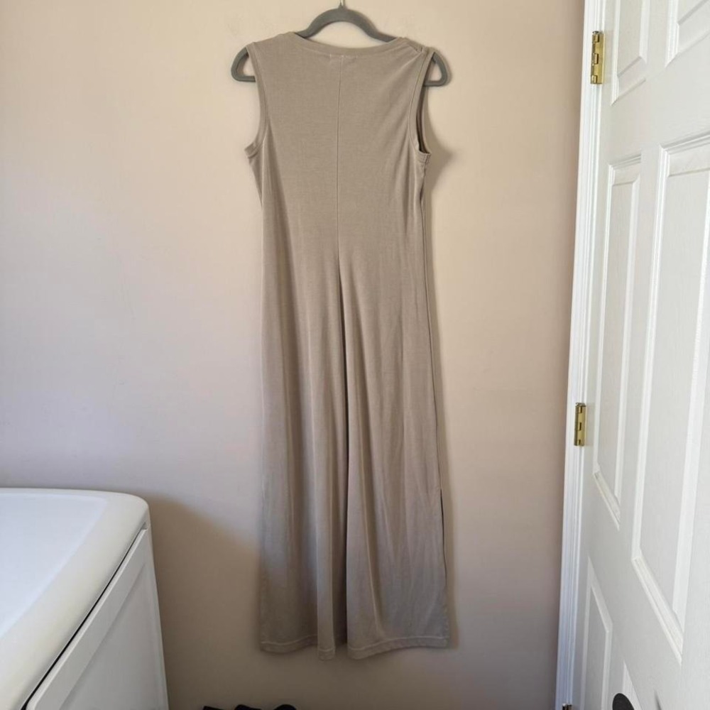 90s knit maxi dress Jones New York Small ribbed tank midi maxi vintage - Picture 5 of 6